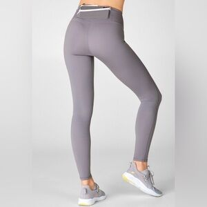 Fabletics Trinity High-Waisted Pocket Legging in Quarry Grey, Size M, NWT